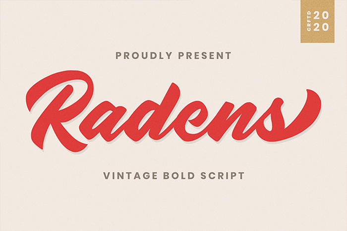 Radens Font poster