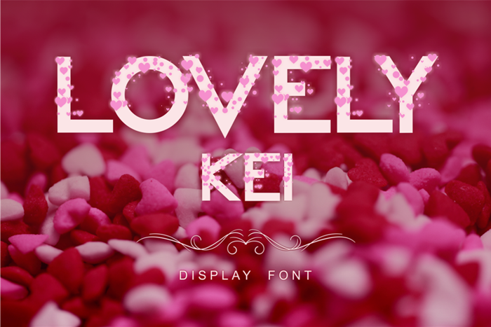 Lovely Kei Font poster