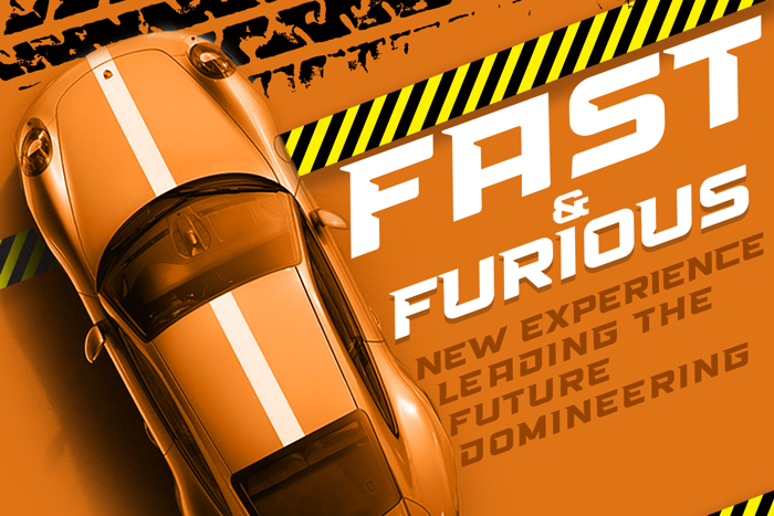 High Speed Font poster