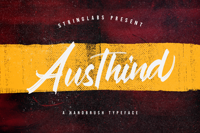 Austhind Font poster