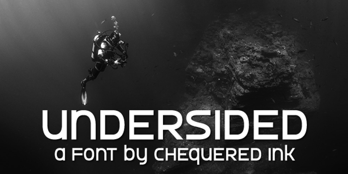 Undersided Font poster