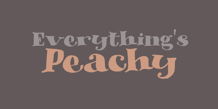 DK Phantom Peach Font poster