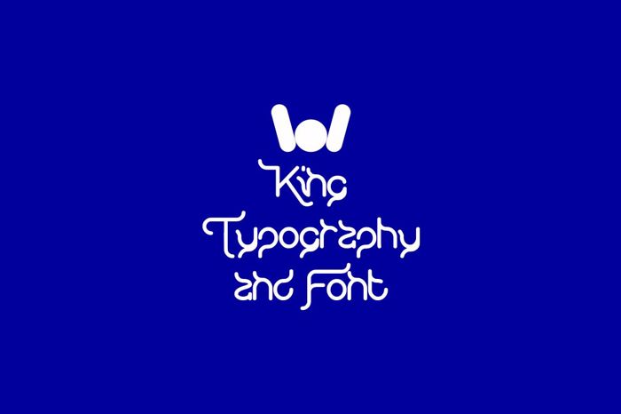KING OF font And Typography poster