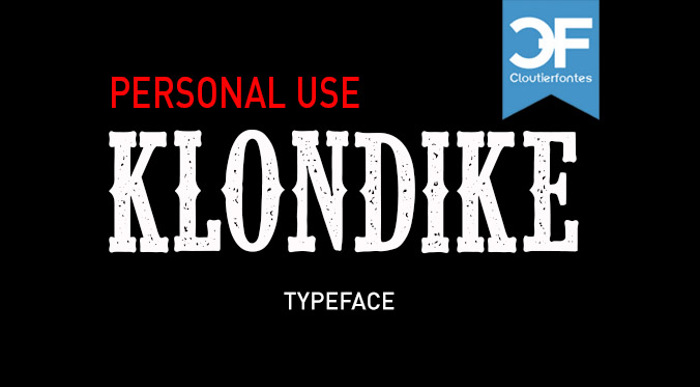 CF Klondike Font poster
