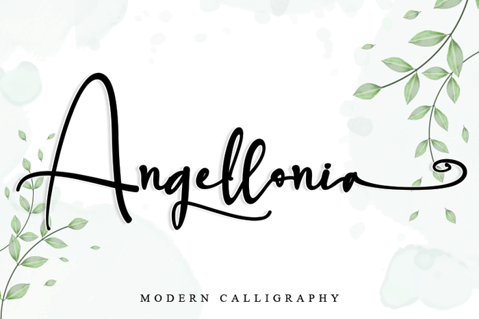 Angellonia Font poster