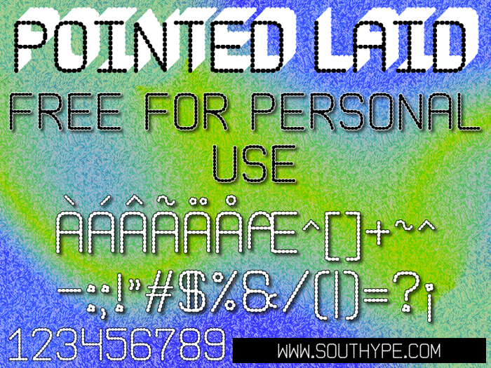 Pointed Laid St Font poster