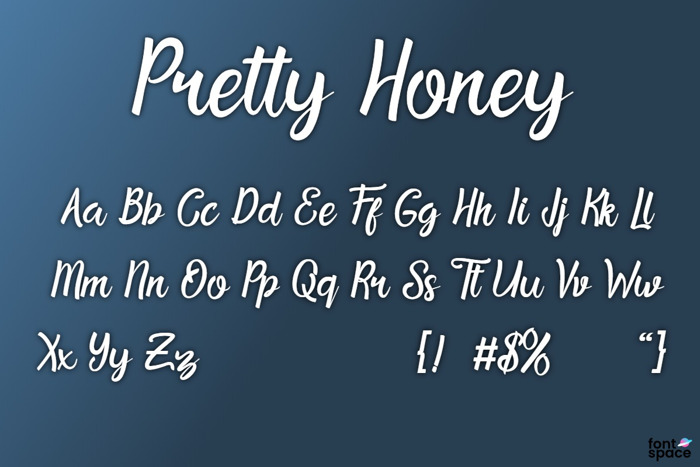 Pretty Honey Font poster