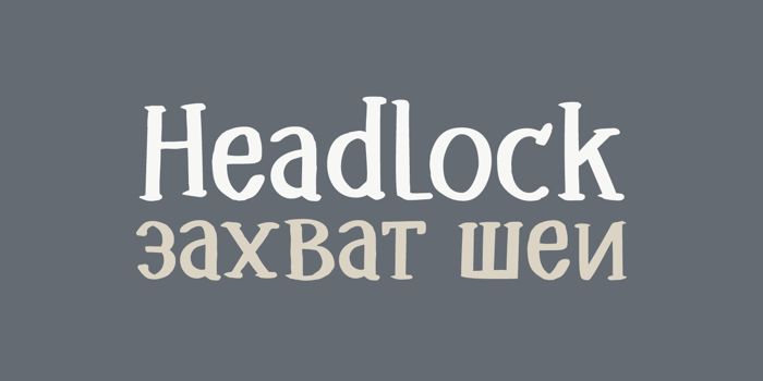 DK Headlock Font poster