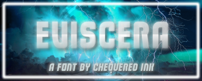 Eviscera Font poster