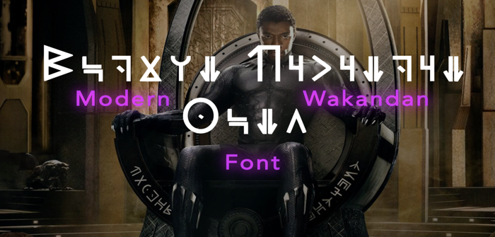 Modern Wakandan Font poster