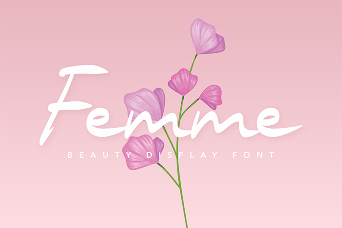 Femme Font poster