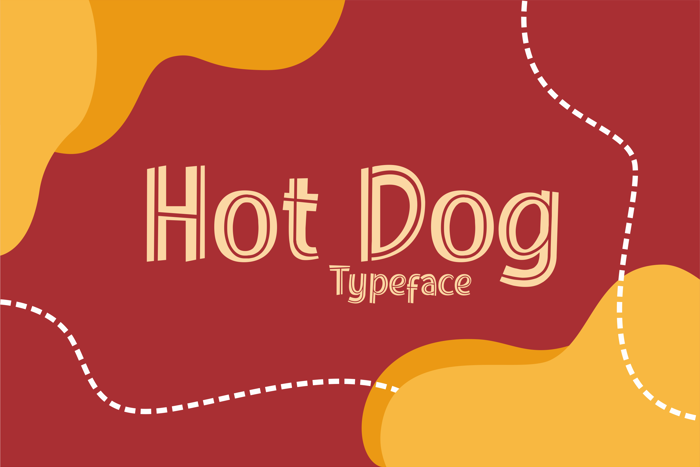 Hot Dog Font poster