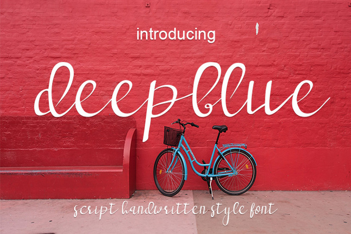deep blue Font