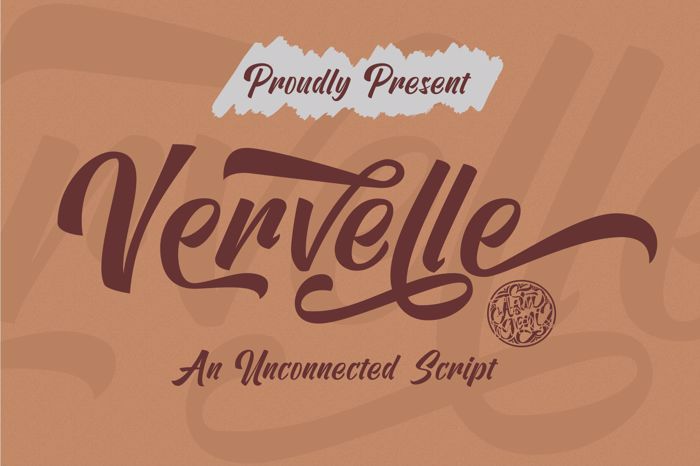 Vervelle Script Font poster