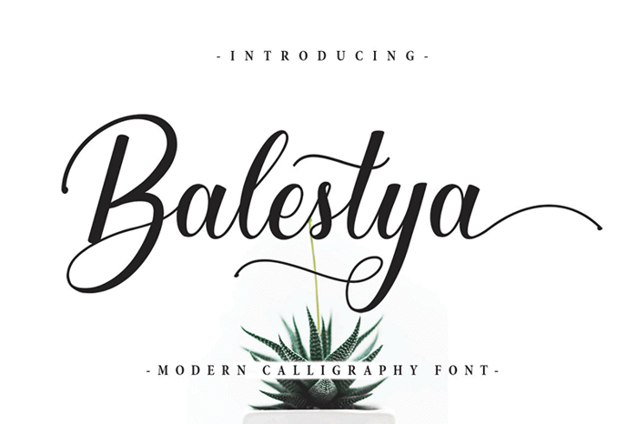 Balestya Font poster
