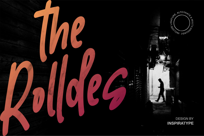 the Rolldes Font poster