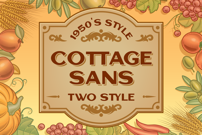 Cottage Sans poster