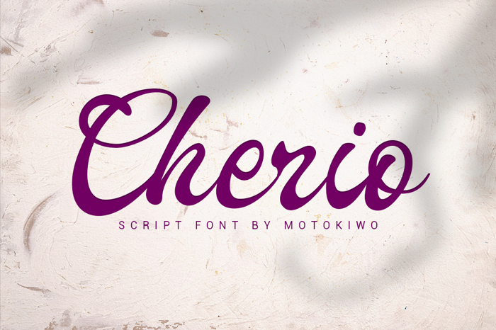 Cherio Font poster