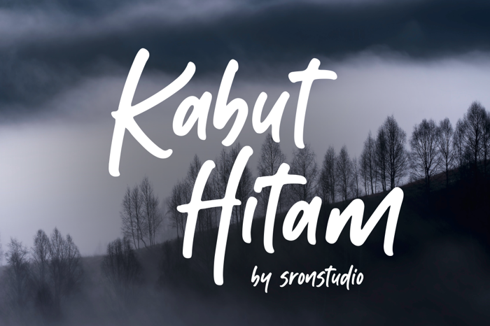 Kabut Hitam Font poster