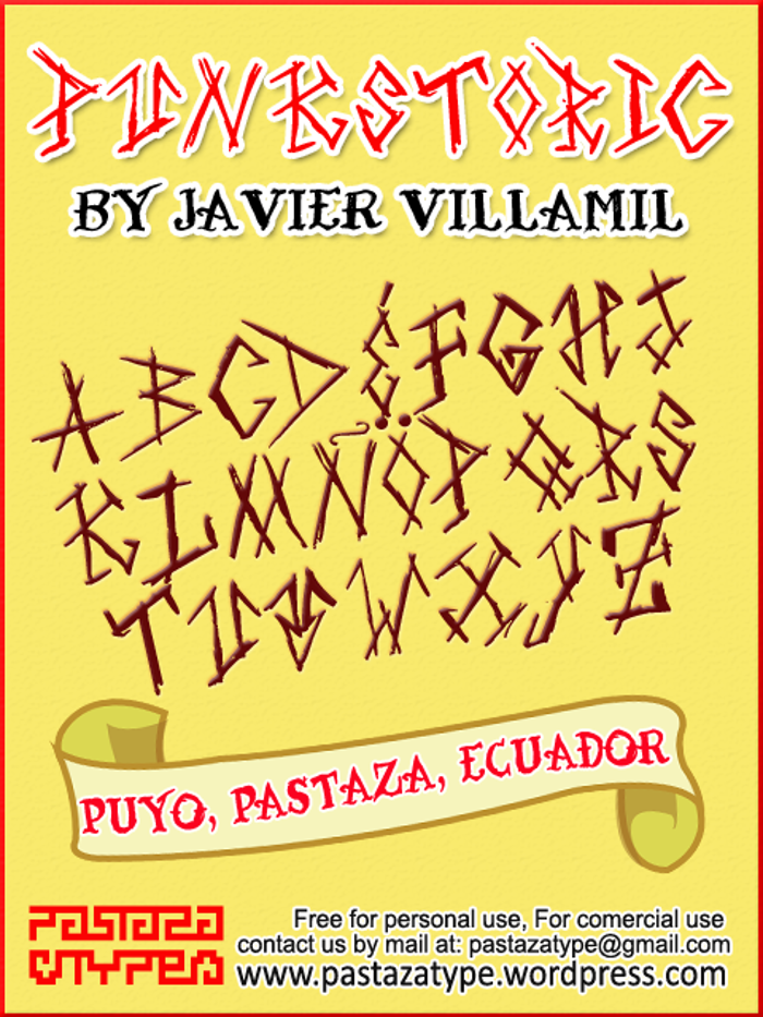 Punkstoric Font poster