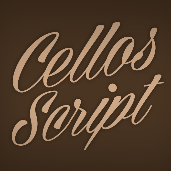 Cellos Script Font poster