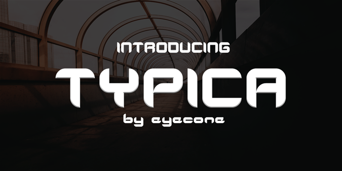 TYPICA Font poster
