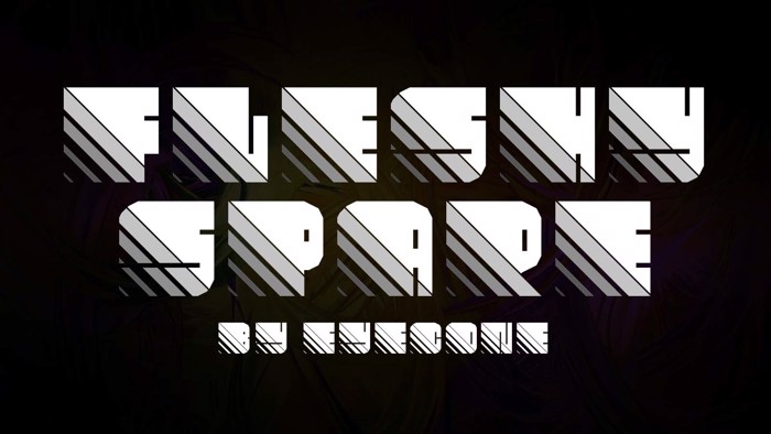 Fleshy Spare Font poster