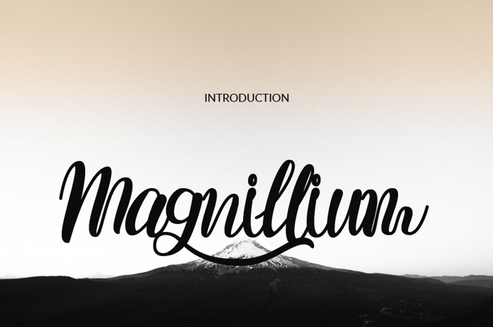 Magnillium Font poster