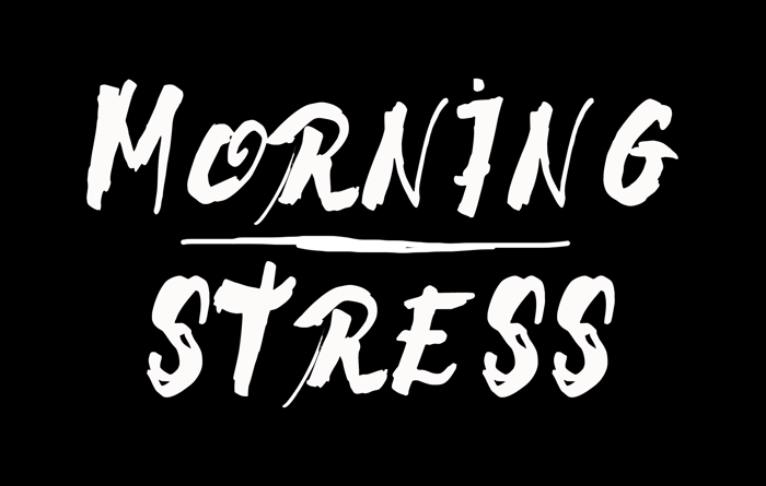 Morning Stress Font poster