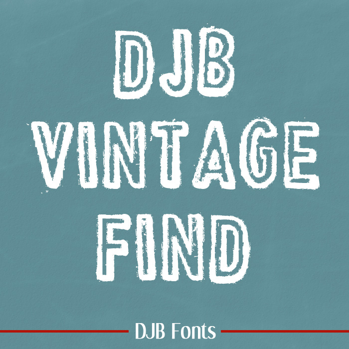 VINTAGE FIND Font poster