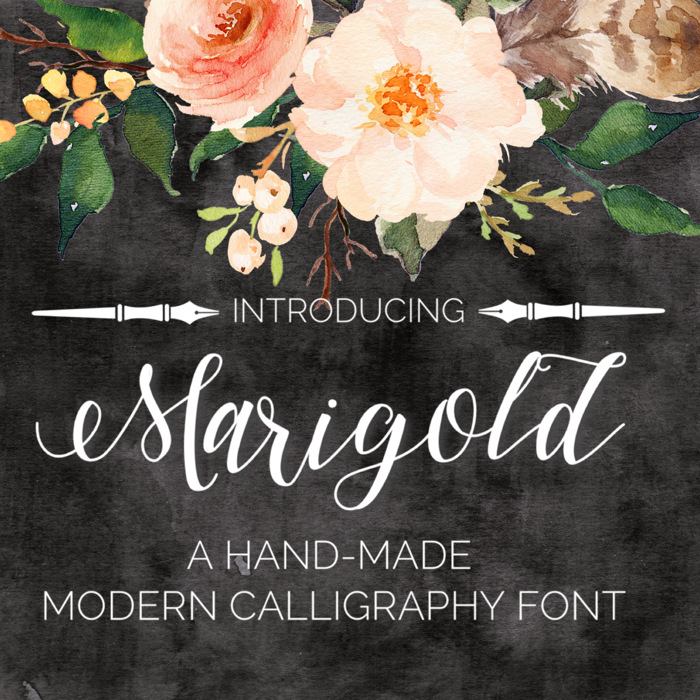Marigold Font poster