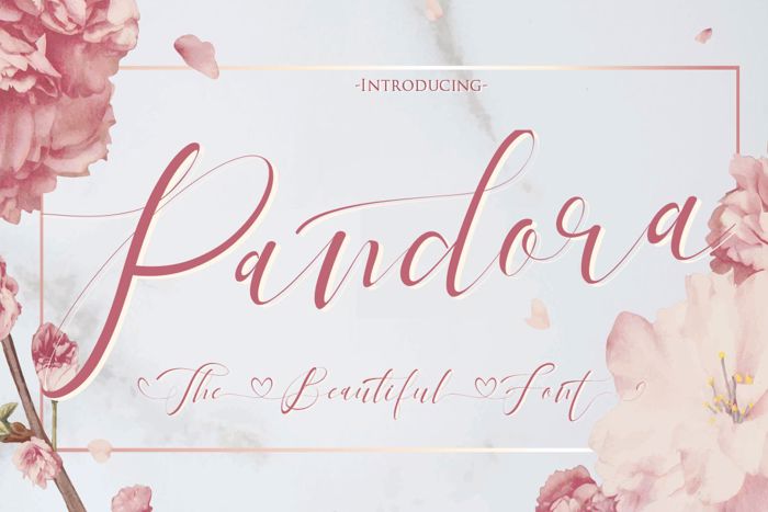 Pandora Font poster