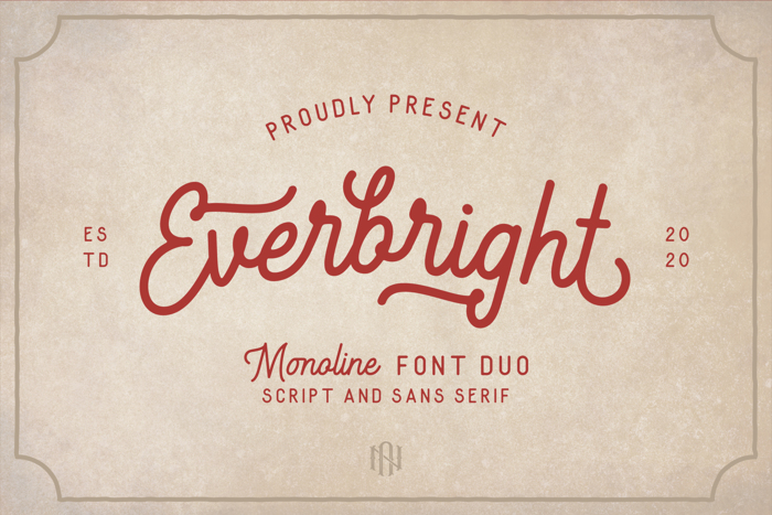 Everbright Font poster
