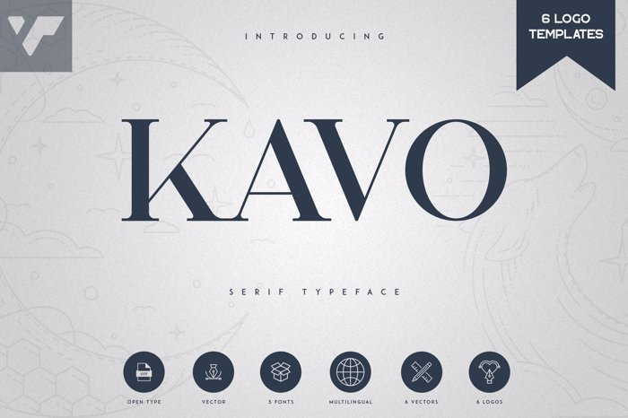 Kavo Serif Font poster