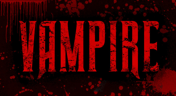 vampire Font poster