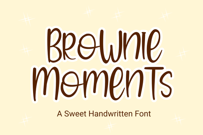 Brownie Moments Font poster
