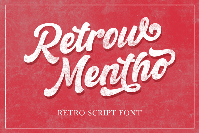 Retrow Mentho Font poster