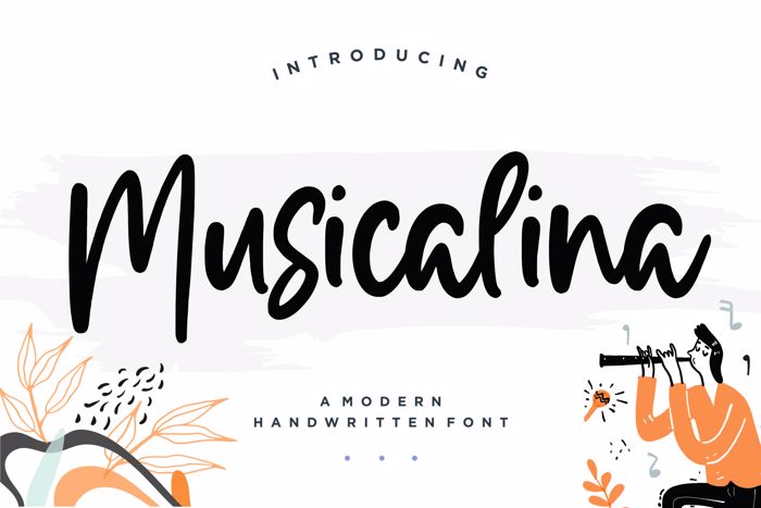 musicalina Font poster