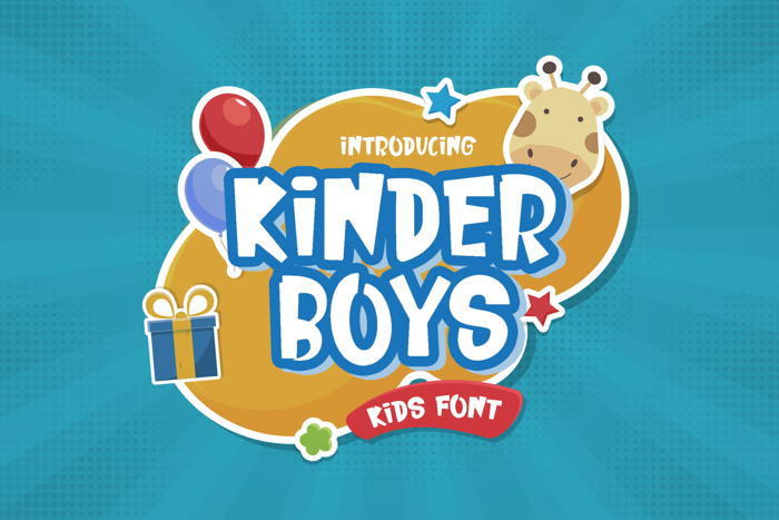Kinder Boys Font poster