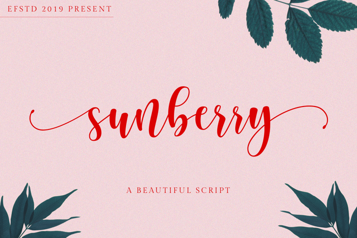 Sunberry Font poster