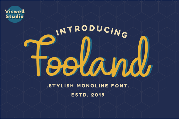 Fooland Font poster