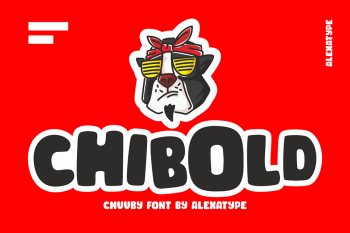 CHIBOLD Font poster