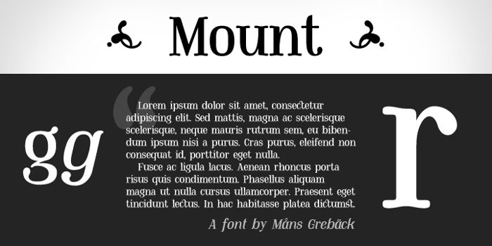 Mount poster