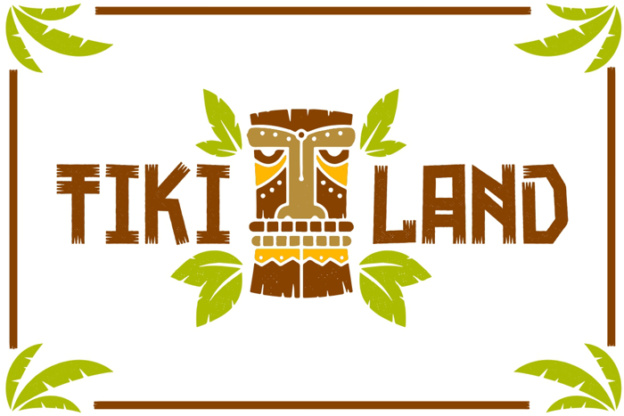 Tikiland Free Font poster