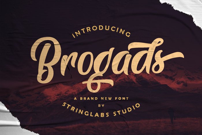 Brogads Font poster