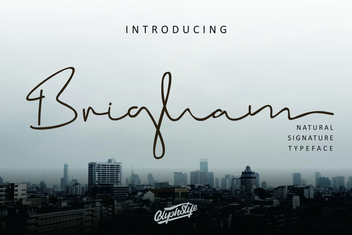 Brigham Font poster