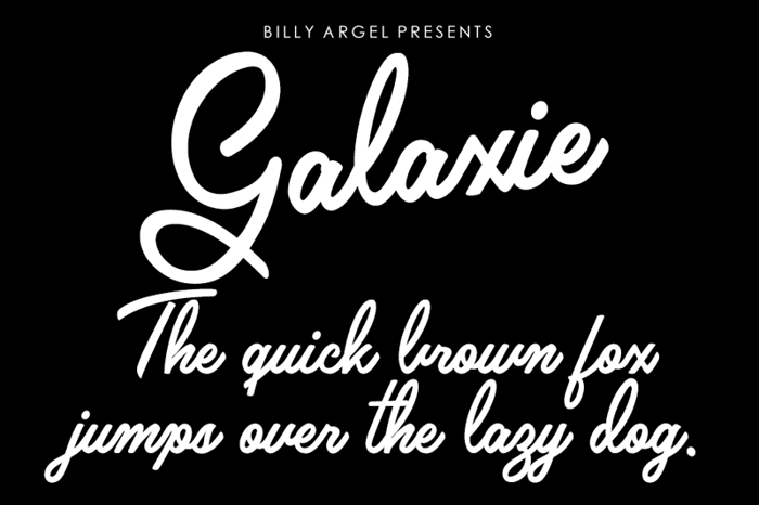 Galaxie Font poster