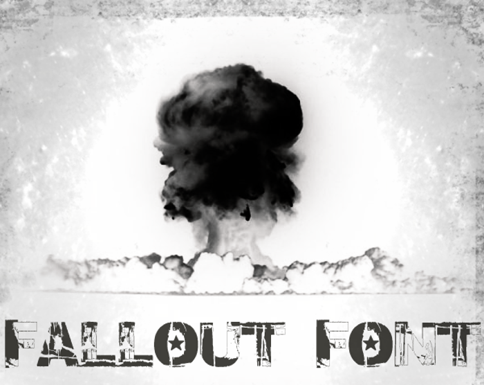 Fallout Font poster