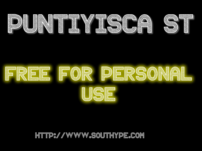 Puntiyisca St Font poster