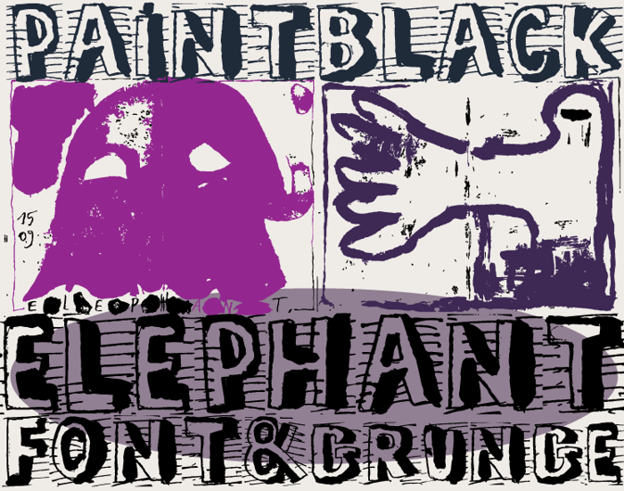 ELEPHANT Font poster